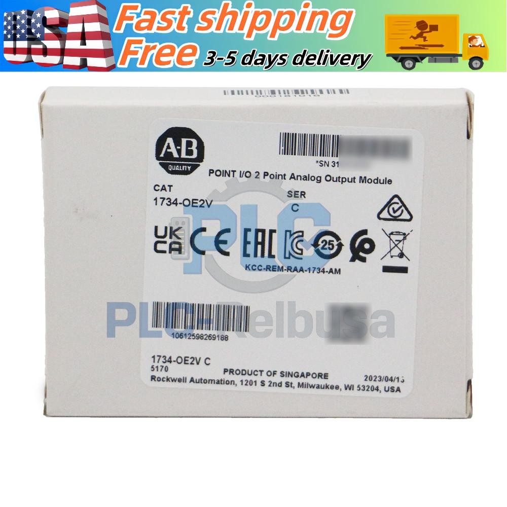 AB 1734-OE2V / C POINT I/O 2 Point Analog Output Module 1734OE2V New US Free Tax