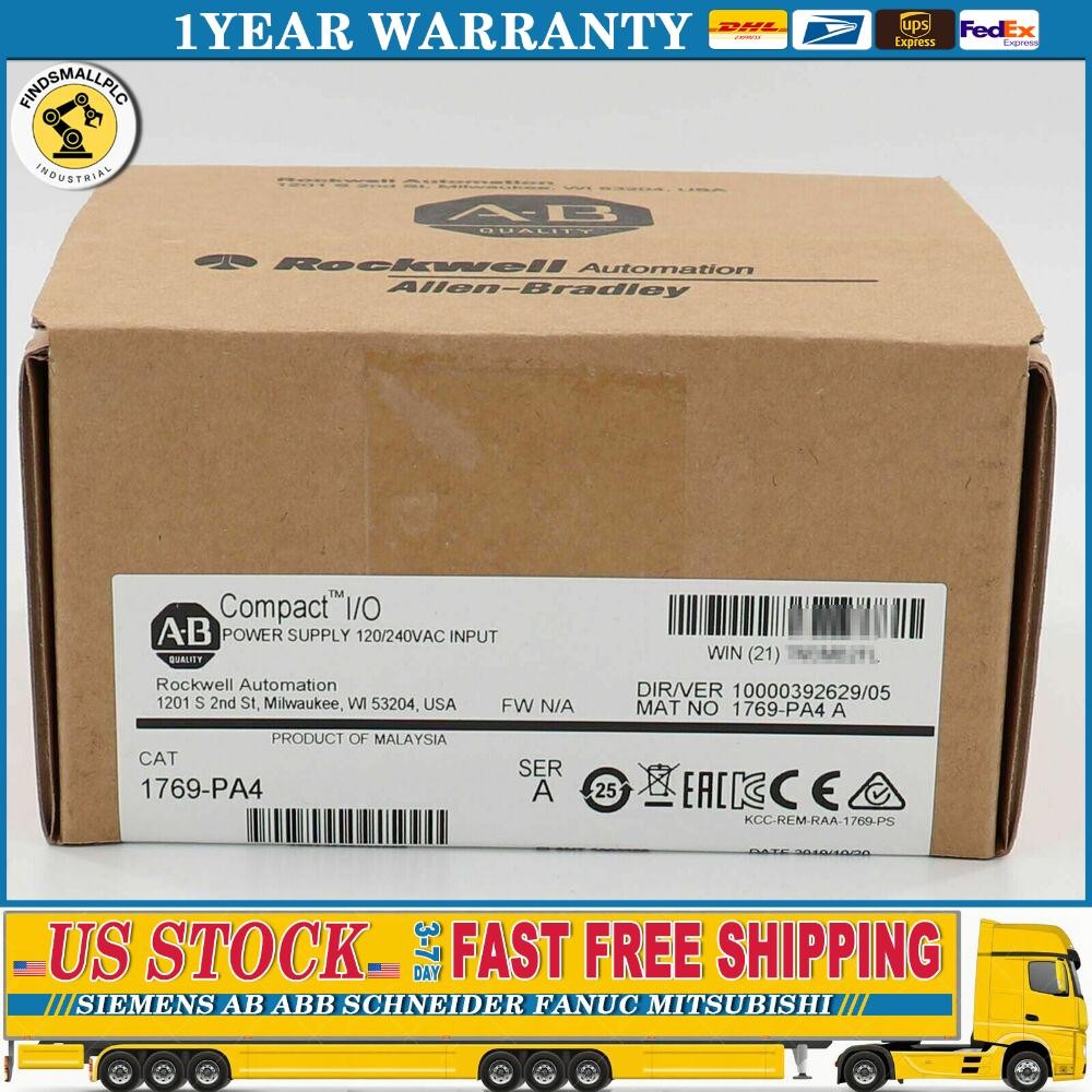 New AB 1769-PA4 SER A CompactLogix Power Supply Module 1769PA4 US Free Tax