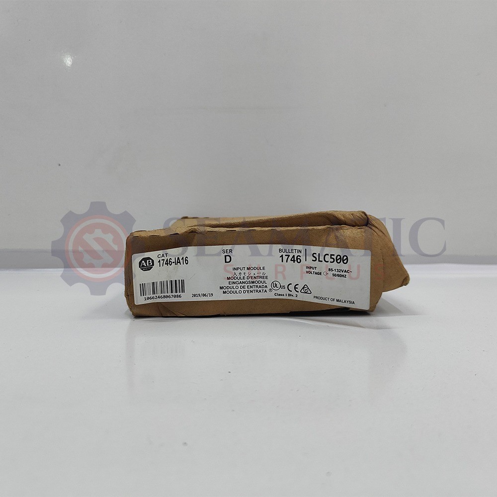 Allen Bradley 1746-IA16 SER D INPUT MODULE, V#627