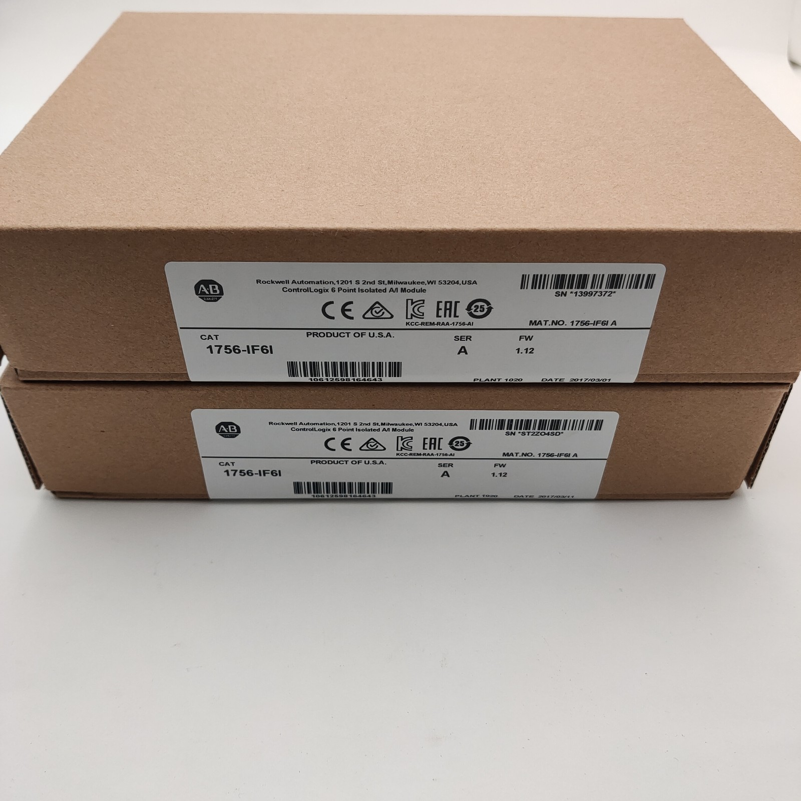 New Sealed AB 1756-IF6I/A ControlLogix 6 Point Isolated A/I Module 1756IF6I serA