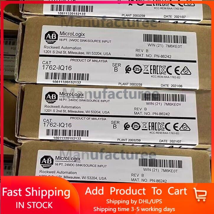 nEW INBOX Allen-Bradley 1762-IQ16 SER B MicroLogix 1200 24VDC PLC Input Module