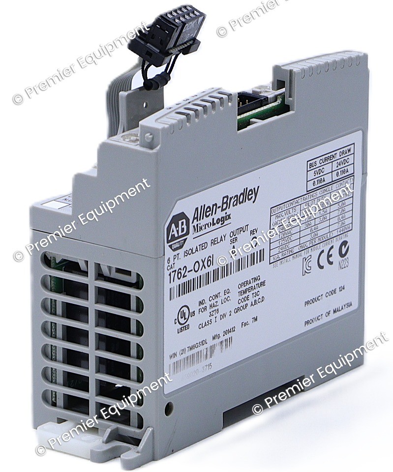 * ALLEN BRADLEY 1762-OX6I SER A REV C MICROLOGIX 1200 ISOLATED RELAY OUTPUT