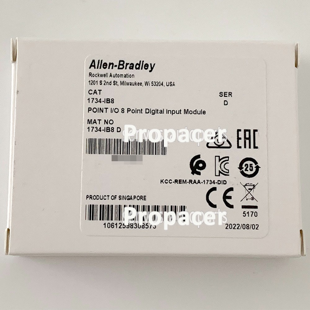 Allen-Bradley 1734-IB8 Ser D 8Point Digital Input Module AB NEW Factory Sealed