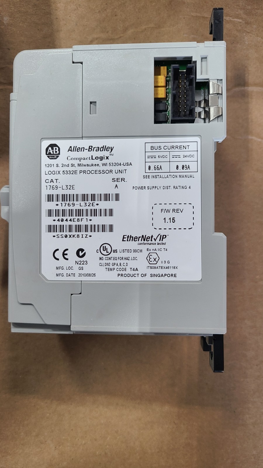Allen Bradley 1769-CRR3 1769-ECR 1967-ECL also one unknown. All included in one