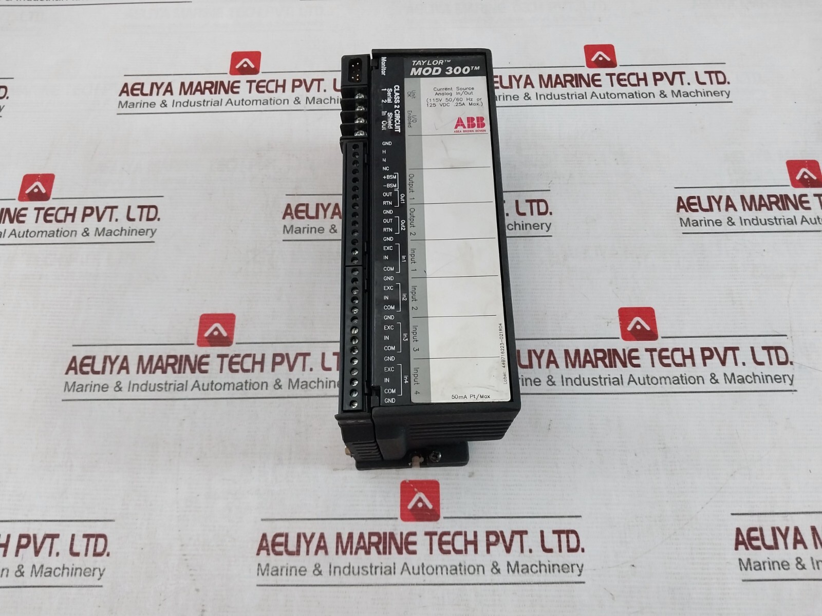 ABB MOD 300 Current Source Analog In/Out Module 0.25A 50mA 6231BP10910