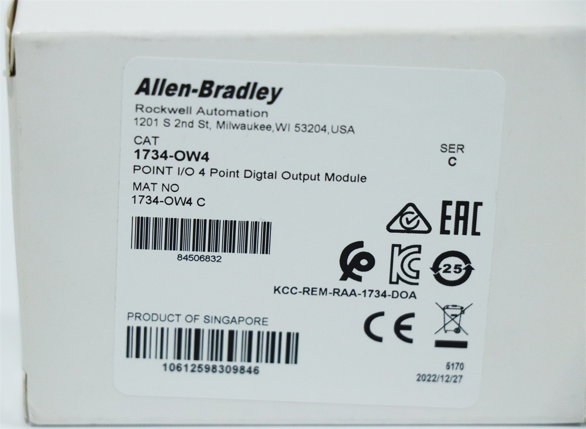Digital Contact Output Module 1734-OW4 POINT I/O