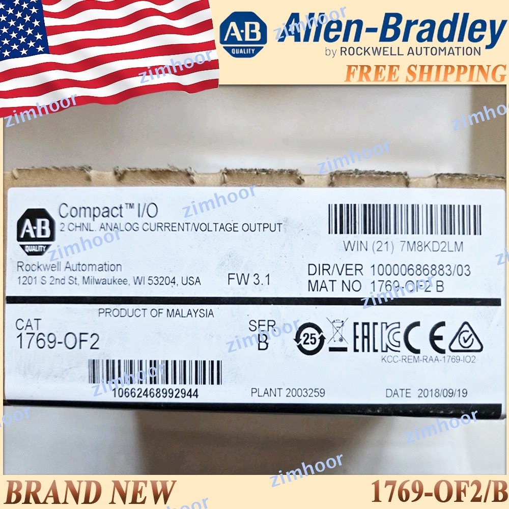 New AB 1769-OF2/B CompactLogix 2 Pt A/O C and V Module 1769OF2 serB US Free Ship