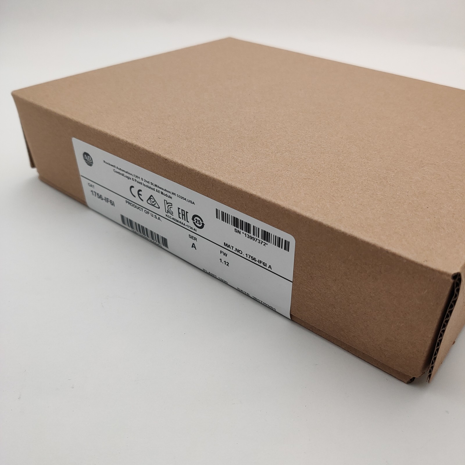 New Sealed AB 1756-IF6I/A ControlLogix 6 Point Isolated A/I Module 1756IF6I serA
