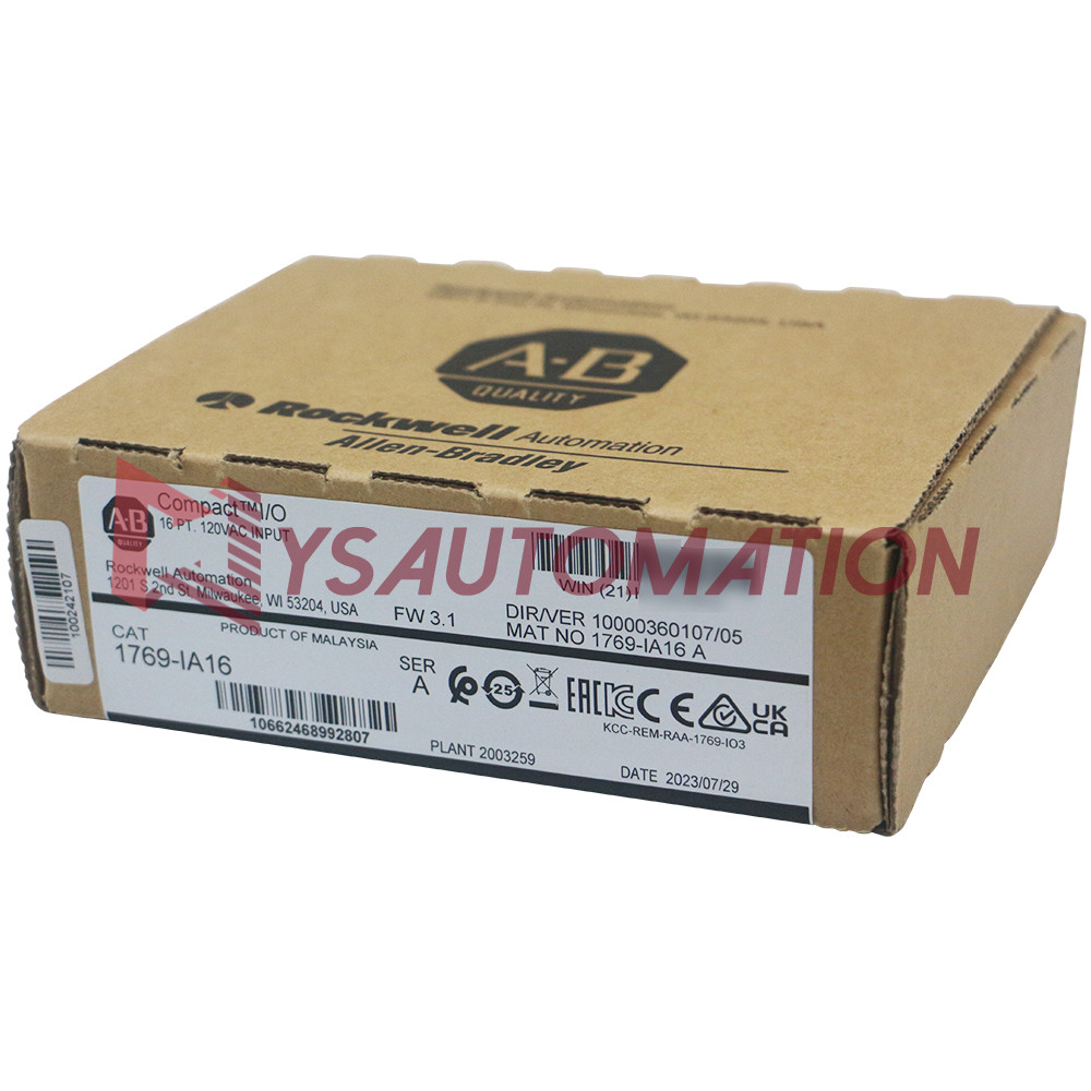 Allen Bradley 1769-IA16 CompactLogix 16 Point 120VAC Digital Input Module US