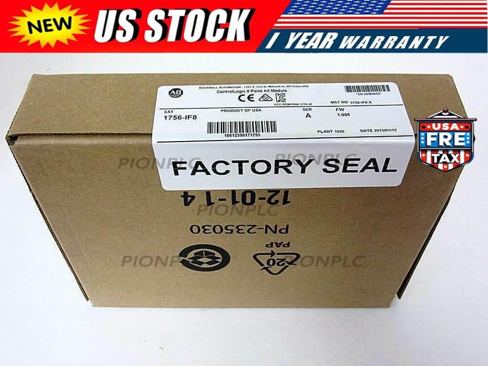 New Sealed Allen Bradley 1756-IF8 ControlLogix 8 Point A/I Module 1756IF8 Ser A