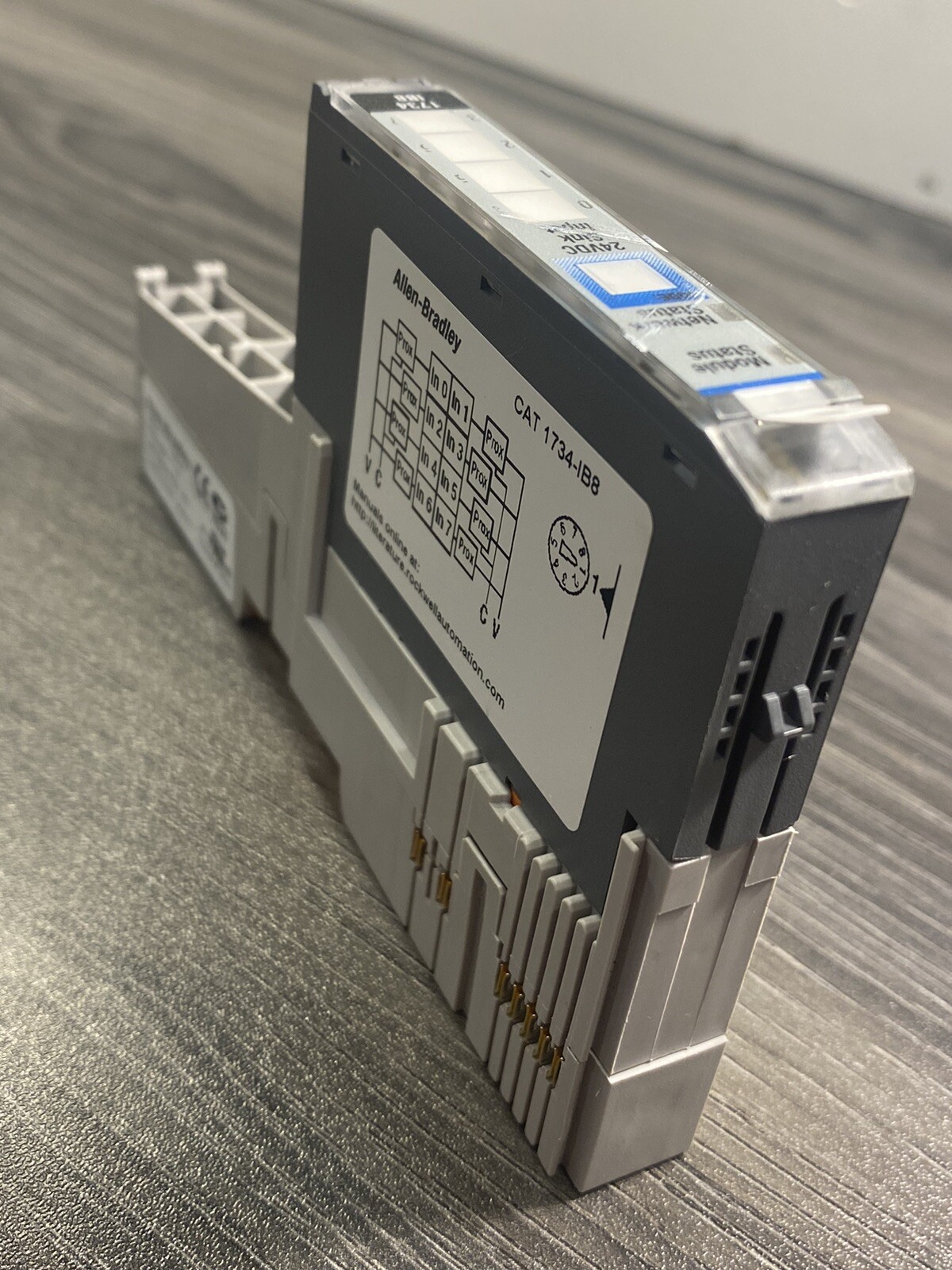 Allen Bradley 1734-IB8 Ser D 8-Point Digital Input Module w/ 1734-MB Base – USA