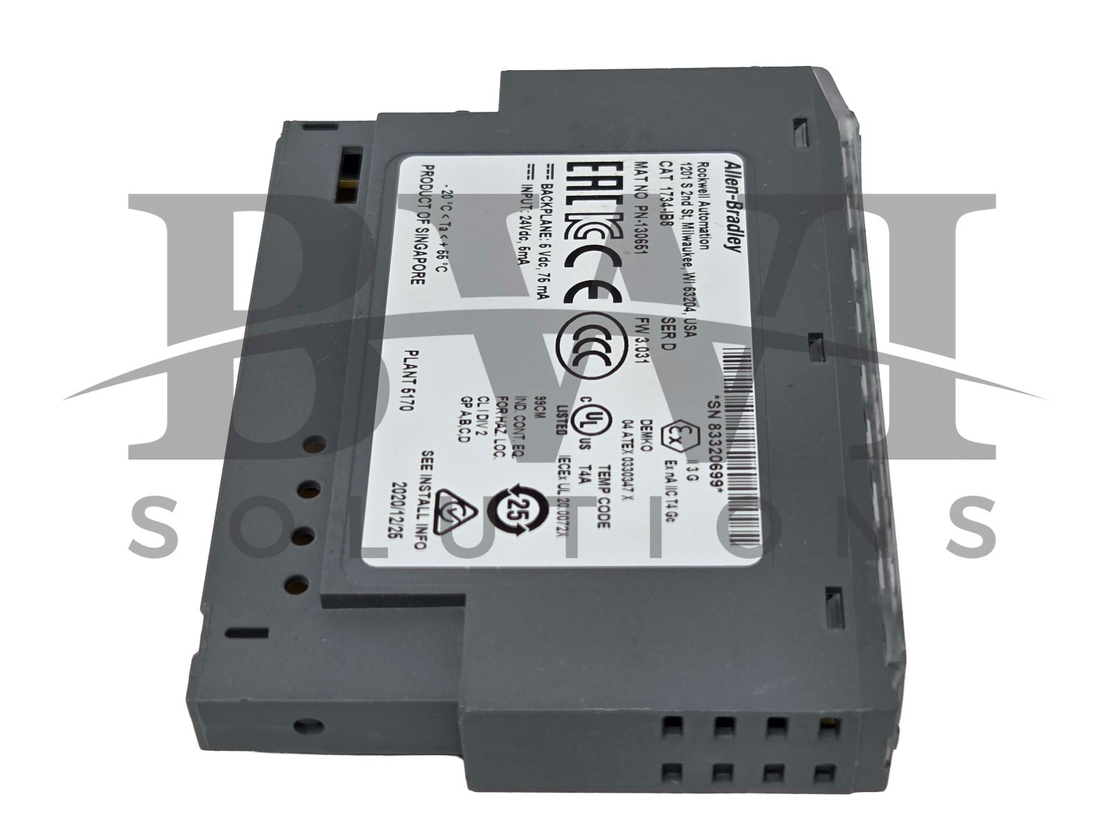 NEW Allen Bradley 1734-IB8 /D Point I/O Digital 8Point Sink Input Module 1734IB8