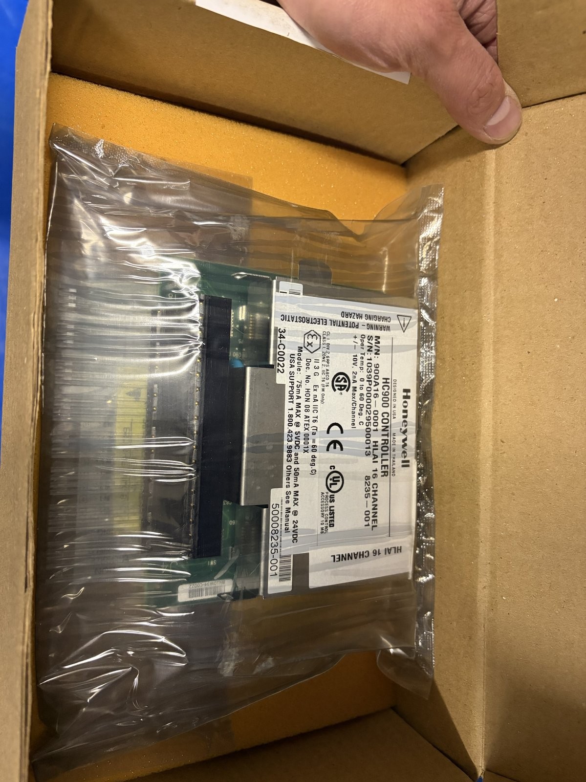 Honeywell 900A16-0001 HC900 Analog Input Module 16-Channel HLAI NEW Surplus