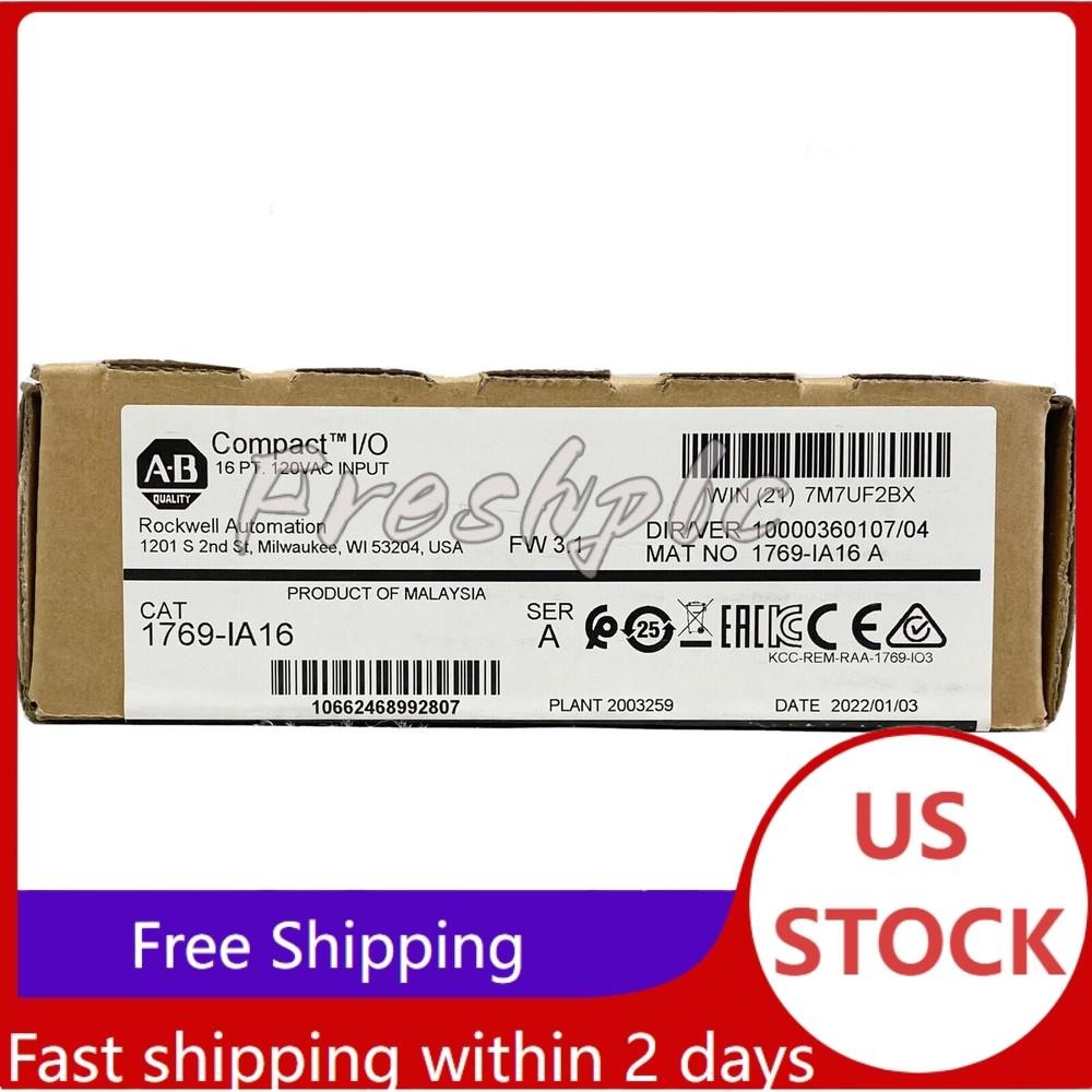 New Allen Bradley 1769-IA16 CompactLogix 16pt 120VAC Input SER A US Free Tax