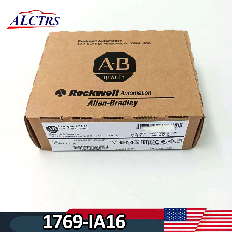 Allen Bradley 1769-IA16 AB CompactLogix 120VAC Input Module Surplus 1769IA16 New