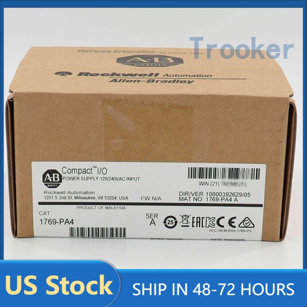 New AB 1769-PA4 SER A CompactLogix Power Supply Module 1769PA4 US Free Tax