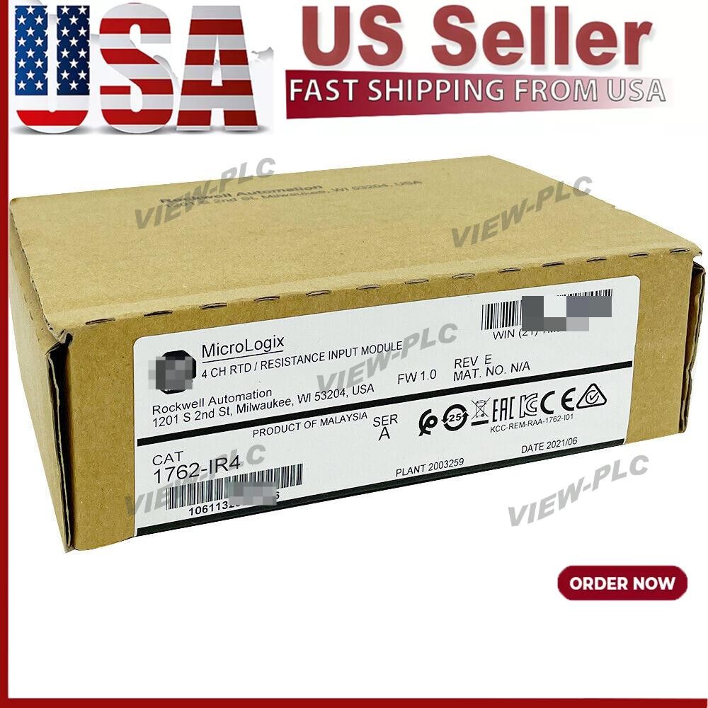 Sealed AB 1762-IR4 MicroLogix 1200 RTD Resistance Input Module US Free Tax