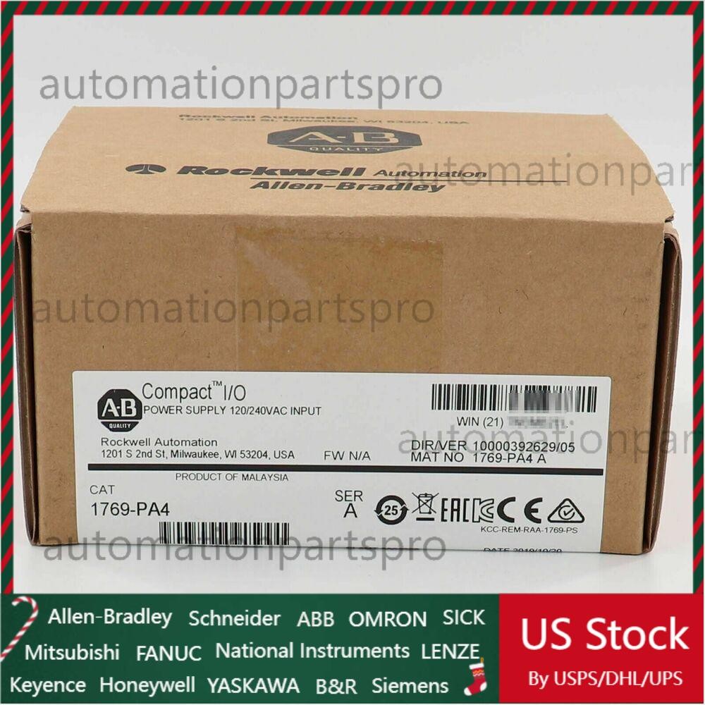 New AB 1769-PA4 SER A CompactLogix Power Supply Module 1769PA4 US Free Tax