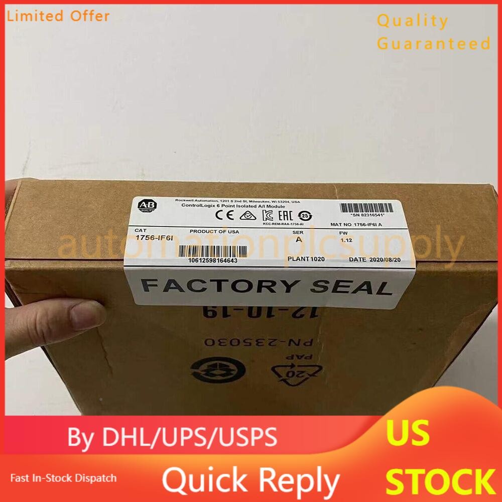 New Sealed AB 1756-IF6I Controllogix Analog Isolated Input Module US Free Tax