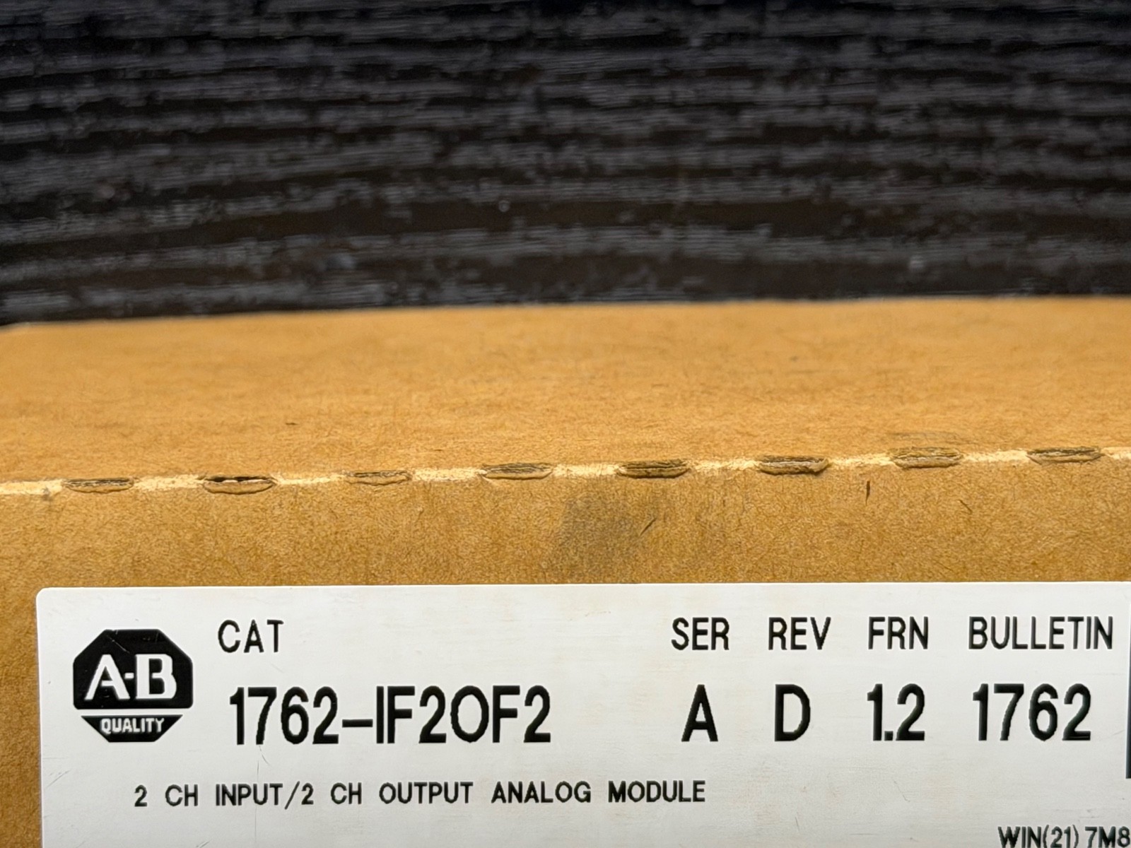 Surplus Open Allen Bradley 1762-IF2OF2 A MicroLogix1200 Analog I/O Combo Module