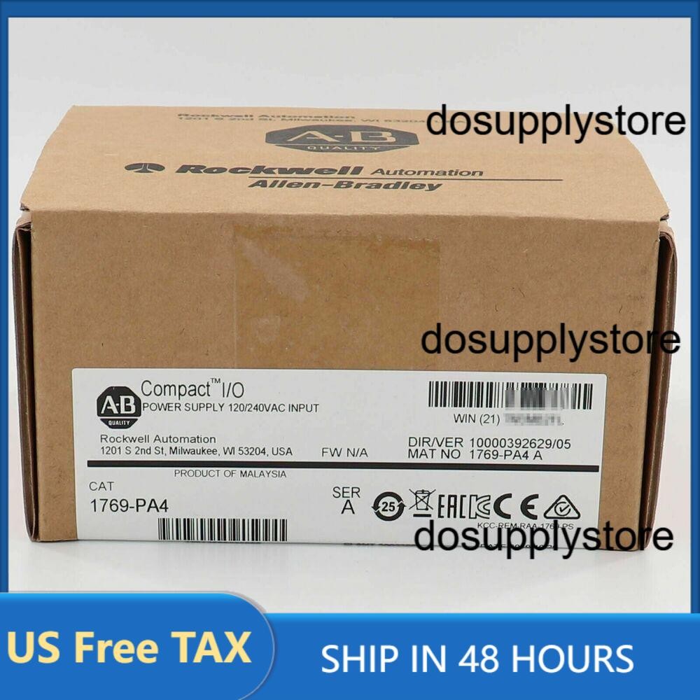 New AB 1769-PA4 SER A CompactLogix Power Supply Module 1769PA4 US Free Tax