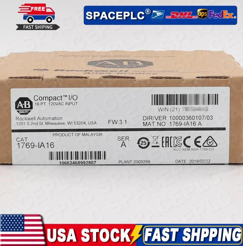 1pc New Allen-bradley 1769-IA16 CompactLogix 16 Pt 120VAC D/I Module 1769IA16