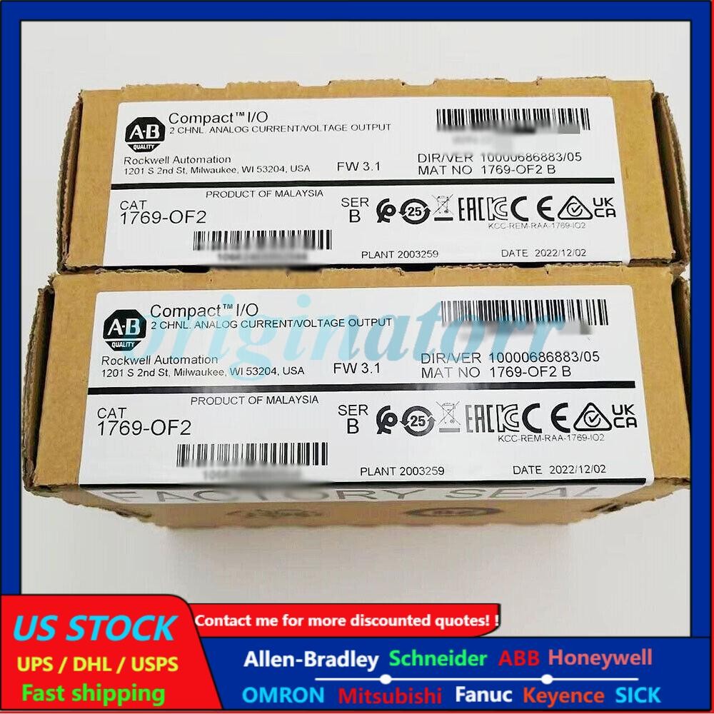 1 PCS New Factory Sealed AB 1769-OF2 SER B Compact I/O Output Module 1769OF2 US