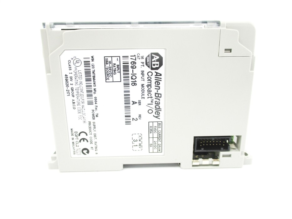 ALLEN BRADLEY 1769-IQ16 SER. A F/W 3.1 24VDC 0.115A NSMP
