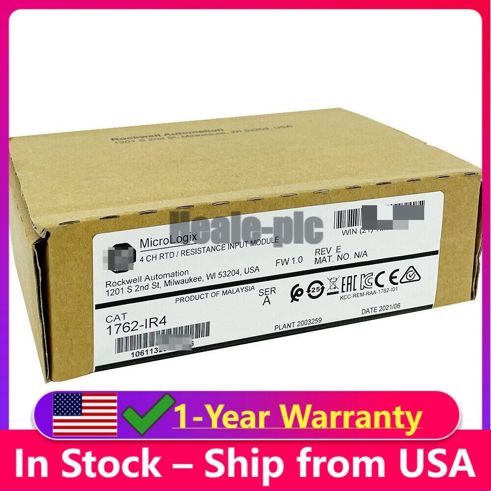 Sealed AB 1762-IR4 MicroLogix 1200 RTD Resistance Input Module US Free Tax