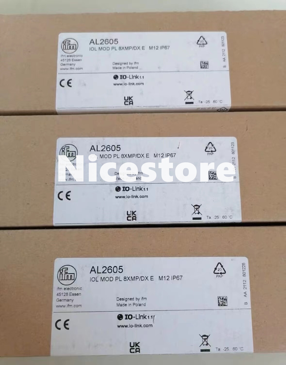 NEW IFM IOL MOD PL 8XMP/DX E M12 IP67 AL2605 MODULE