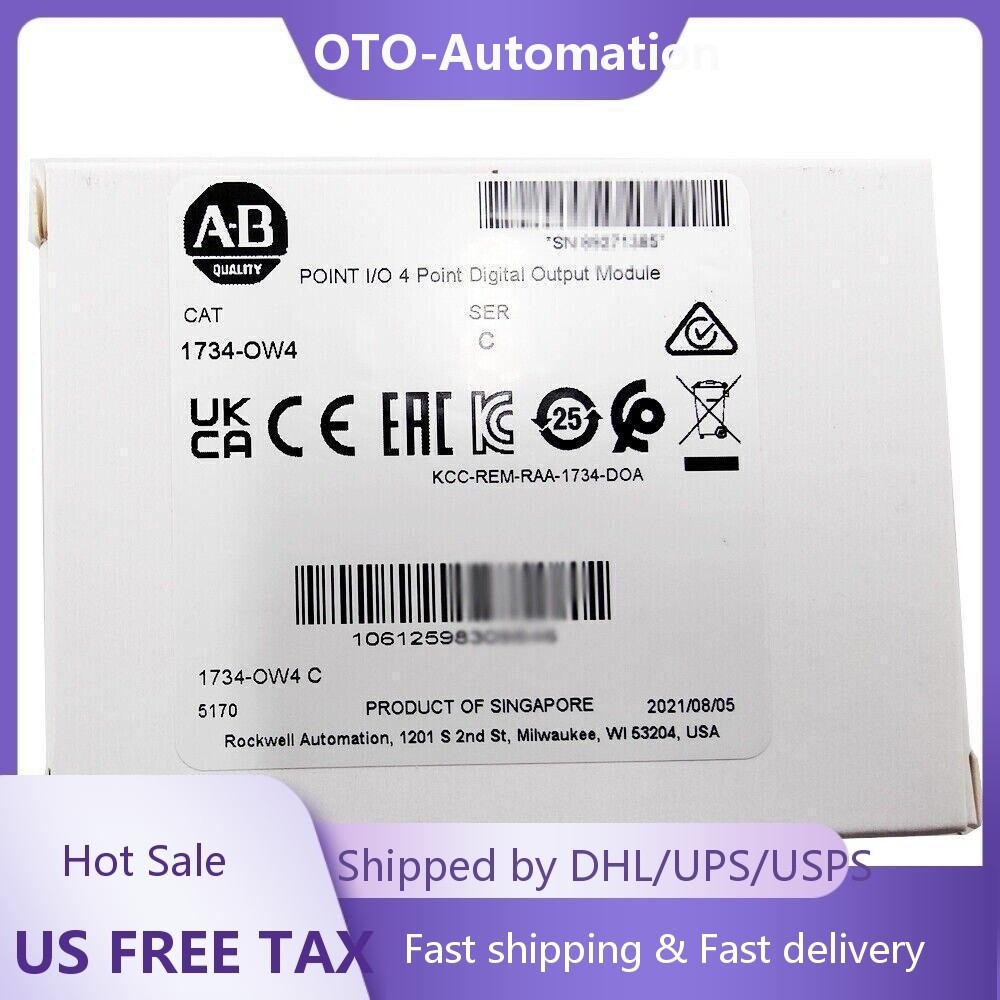 New AB 1734-OW4 POINT I/O 4 Point Digital Output Module 1734OW4 US Free Tax