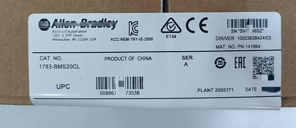 1783-BMS20CL Allen Bradley Stratix 5700 20 Port Managed Switch 1783BMS20CL