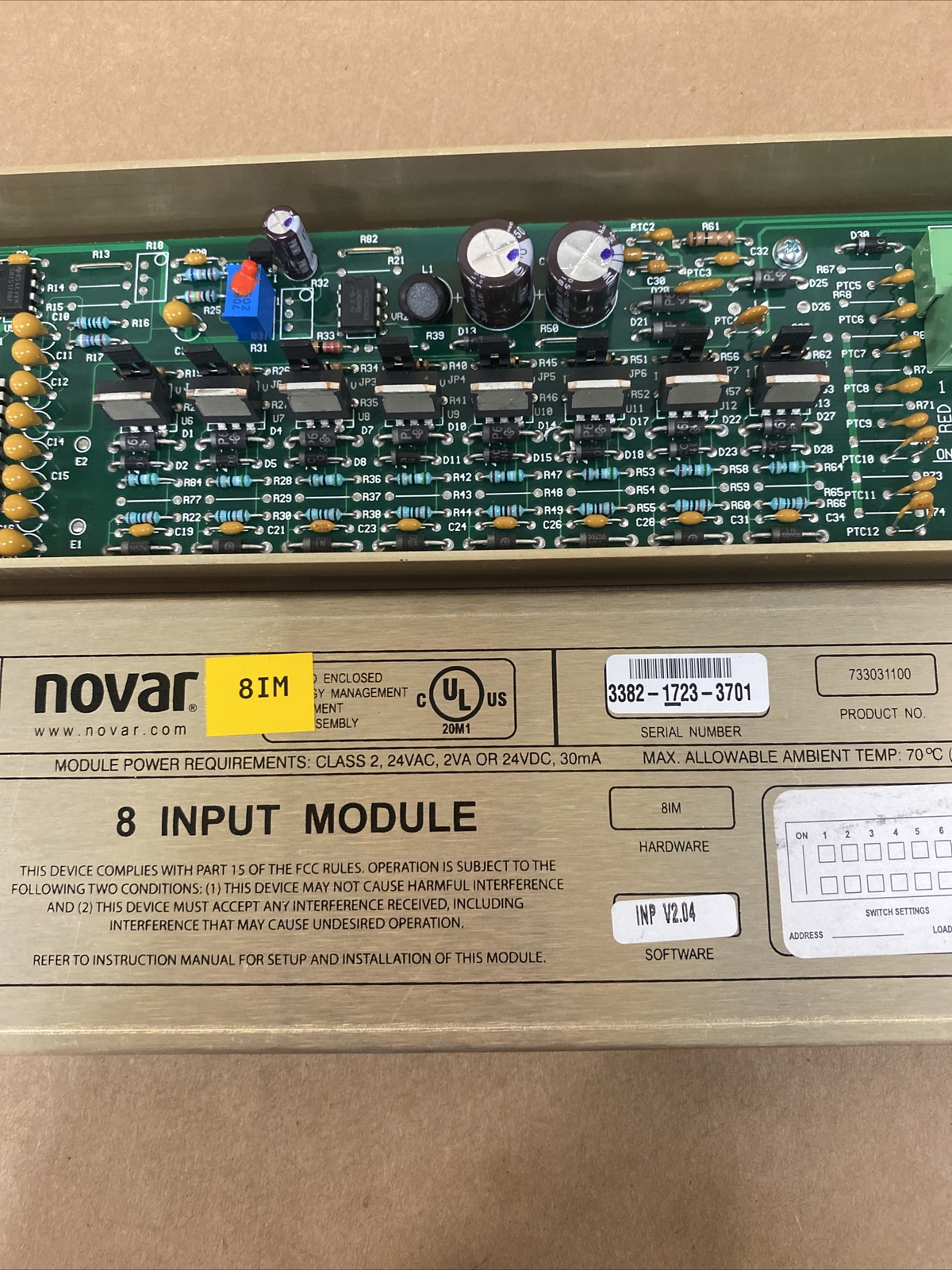 Honeywell Novar 733031100 8 Input Module