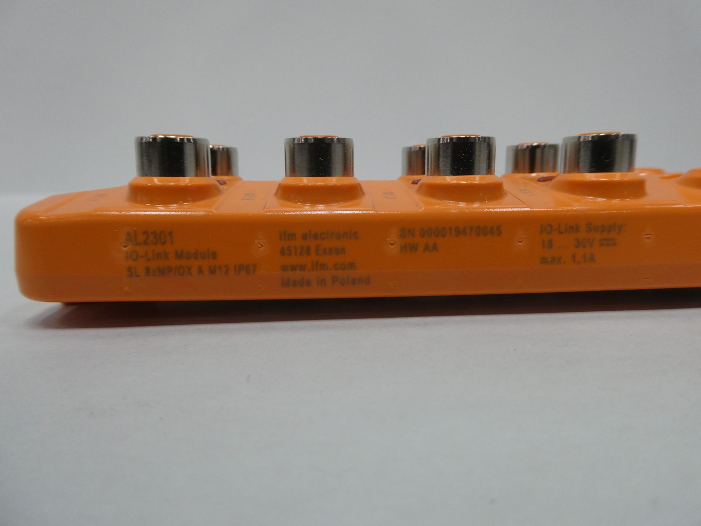 Ifm AL2301 IOL MOD SL 8XMP/DX A M12 IP67 Io-link Input/output Module