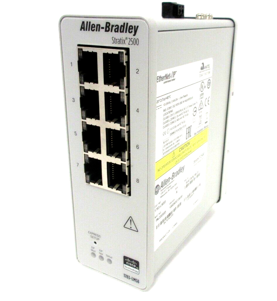 Allen-Bradley 1783-LMS8 Stratix 2500 8 Port Ethernet Managed Switch Mfg 2018