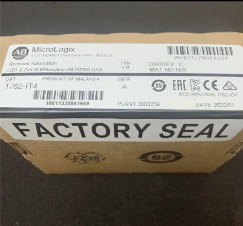 1PC New Sealed Allen-Bradley 1762-IT4 MicroLogix Themocouple/mV Module 1762IT4