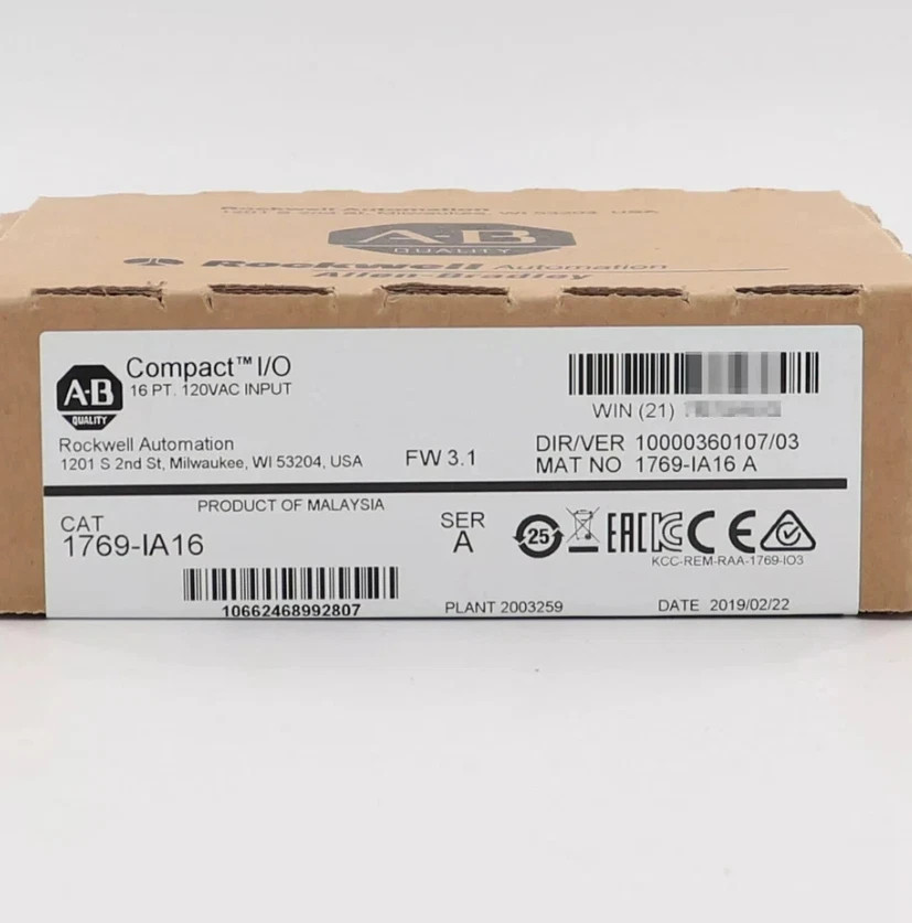 1pc New Allen-bradley 1769-IA16 CompactLogix 16 Pt 120VAC D/I Module 1769IA16