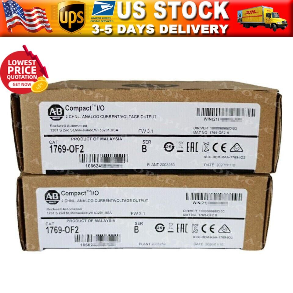 New Allen Bradley AB 1769-OF2 Compact I/O Output Module 1769OF2 US Free Tax