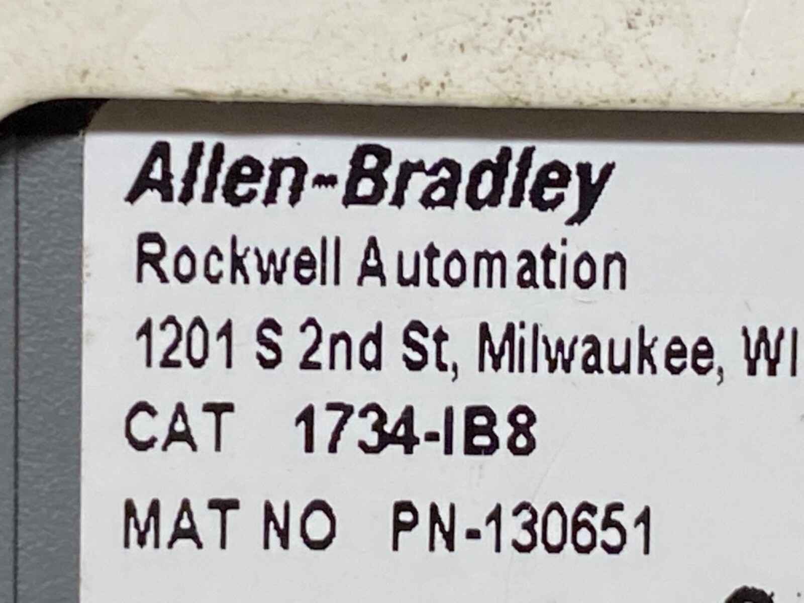Surplus Open Box Allen Bradley 1734-IB8 D Point I/O Input Module 24VDC 8 Pt 2016