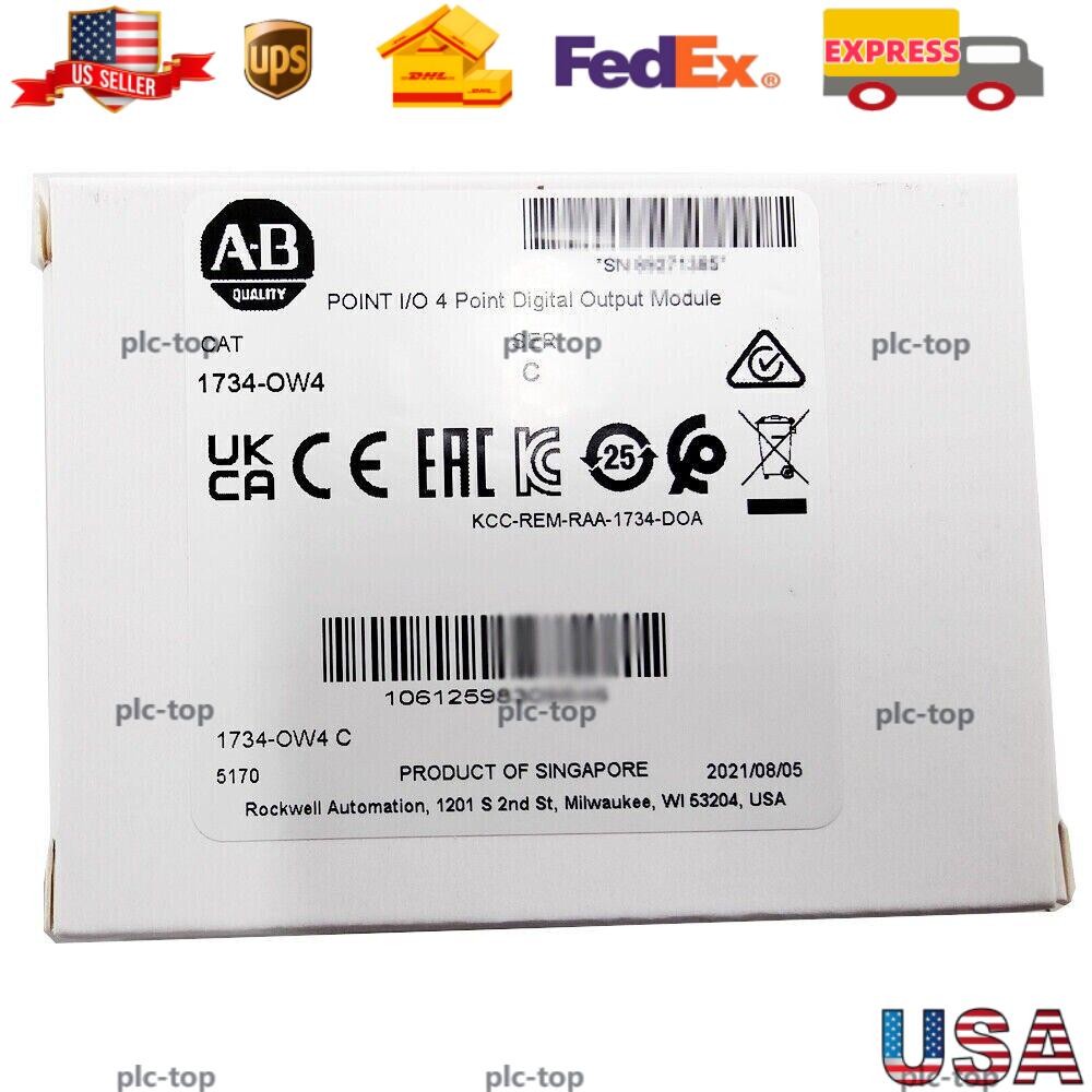 New AB 1734-OW4 POINT I/O 4 Point Digital Output Module 1734OW4 US Free Tax