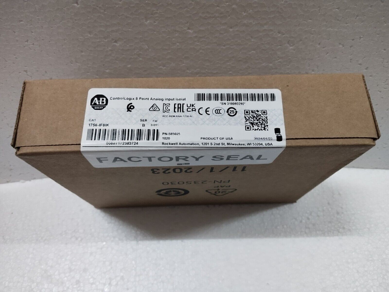 AB 1756-IF8IK SUPERIOR QUALITY PRODUCT FREE SHIPPING WORDWIDE