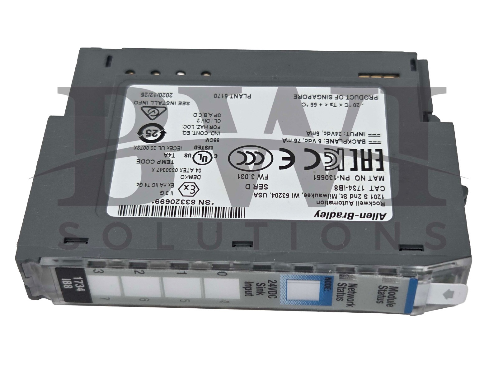 NEW Allen Bradley 1734-IB8 /D Point I/O Digital 8Point Sink Input Module 1734IB8