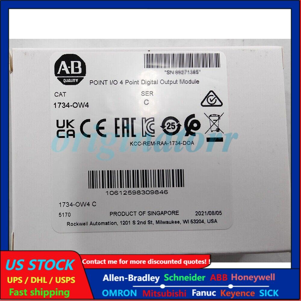 NEW- 1734-OW4 AB Point I/O 4 Point Digital Output Module US Allen-Bradley USA