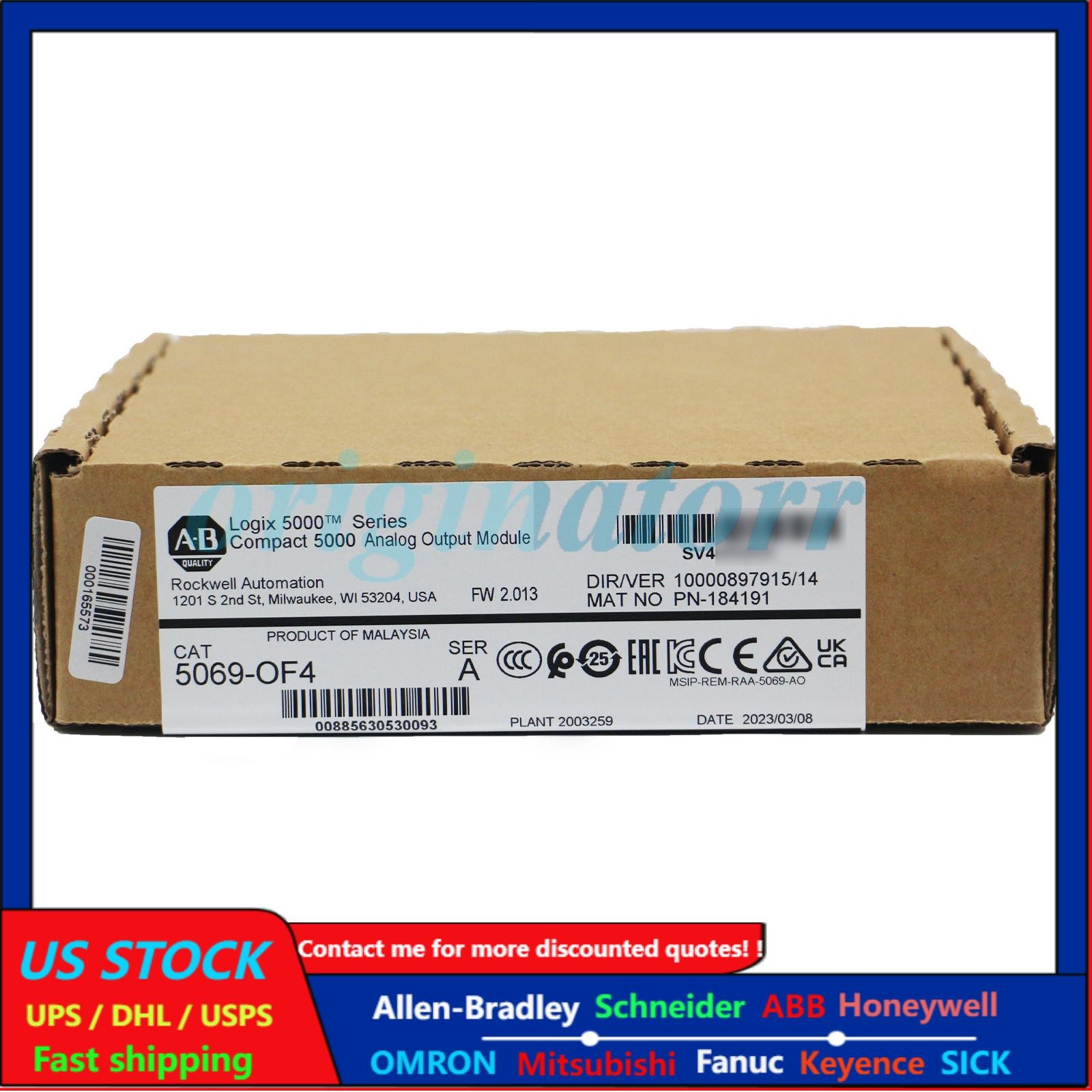 New Factory Sealed AB 5069-OF4 Compact 5000 Analog Output Module 5069OF4