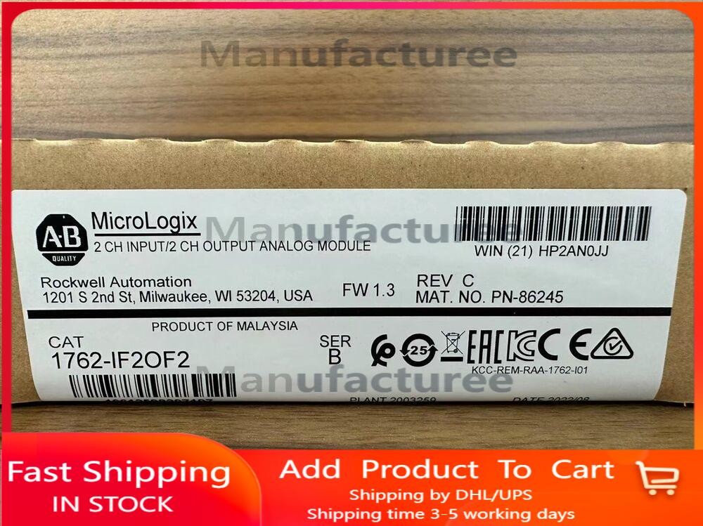 1762-IF2OF2 New Allen-Bradley AB SER B MicroLogix 1200 I/O Module 1762IF2OF2