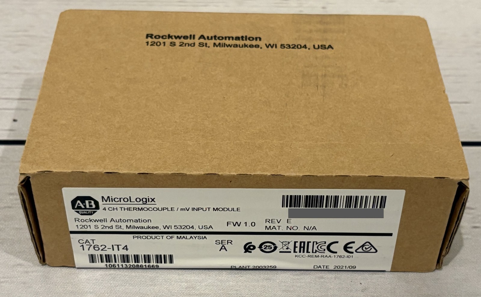 1762-IT4 New Sealed AB MicroLogix Themocouple/mV Module 1762IT4