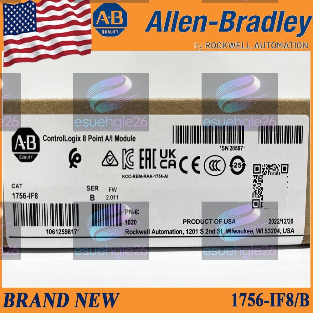 Factory Sealed AB 1756-IF8/B ControlLogix 8 Point A/I Module 1756IF8