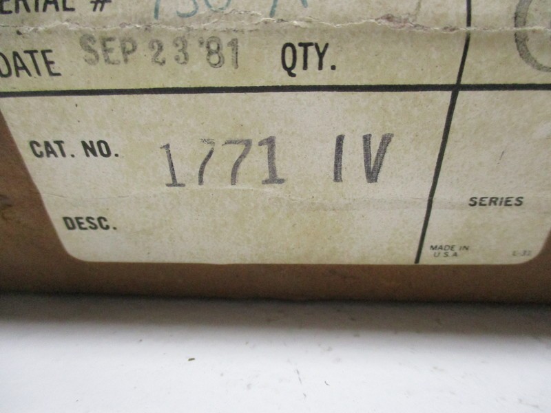 ALLEN BRADLEY 1771-IV 12-24V NSMP