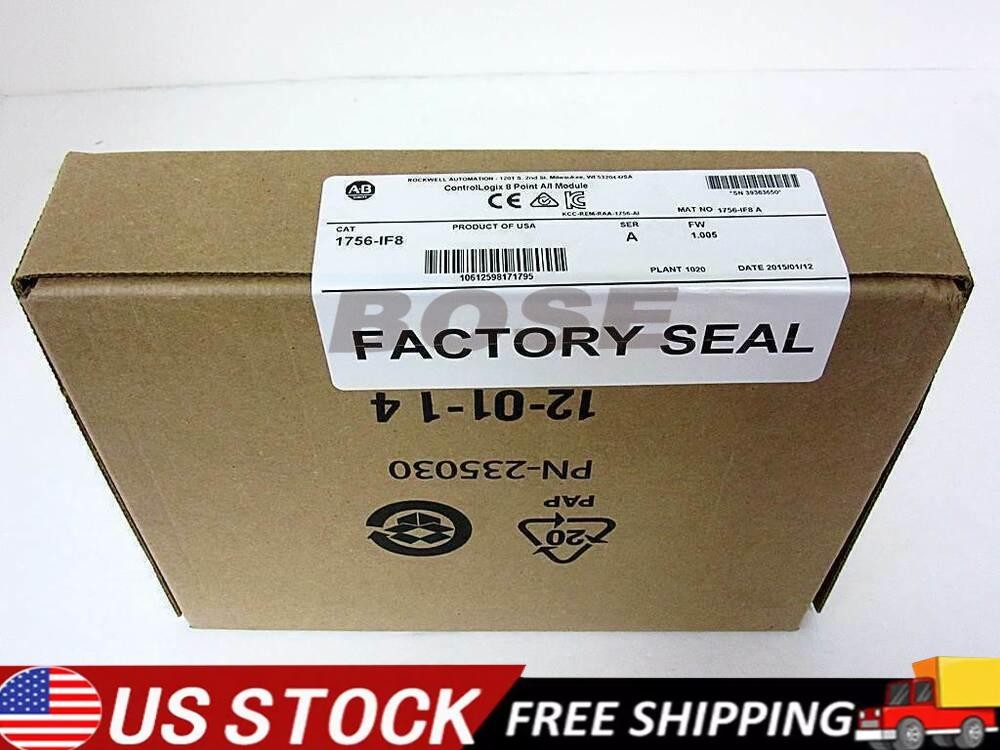 New Sealed Allen Bradley 1756-IF8 ControlLogix 8 Point A/I Module 1756IF8 Ser A