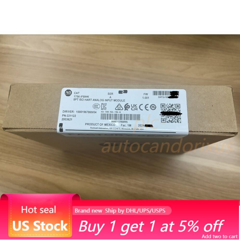 Sealed 1756-IF8IHK SER A ControlLogix 8 Pt A/I HART Iso Analog Input US Free Tax